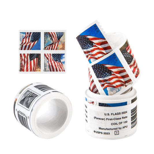 Highly Recommended: $149 for 10 Rolls(1000pcs) – 2017/2018/2019/2022 Flag