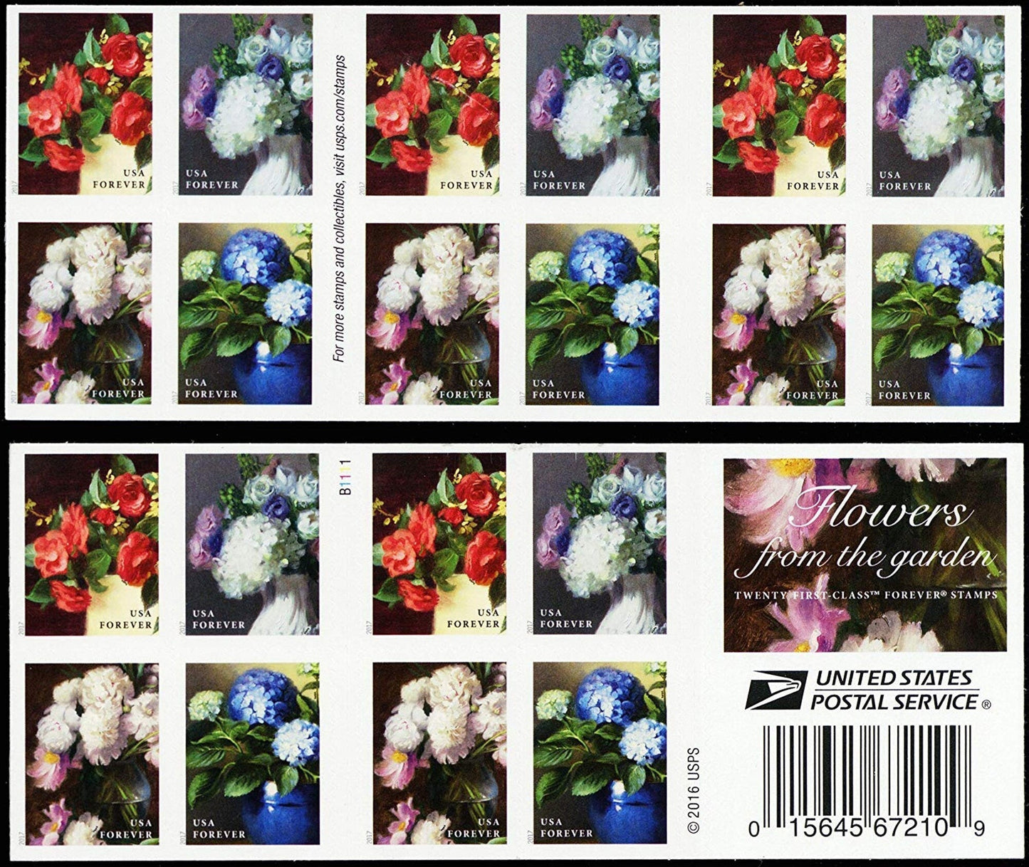 2017 Flowers From the Garden Forever First Class Postage Stamps