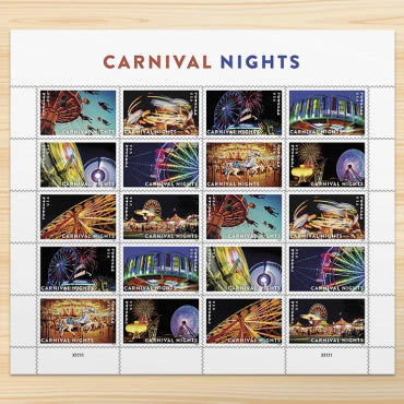 2024 Carnival Nights Forever First Class Postage Stamps