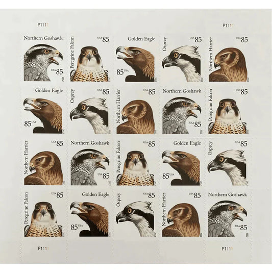 2012 U.S. Birds of Prey First Class Postage Stamps