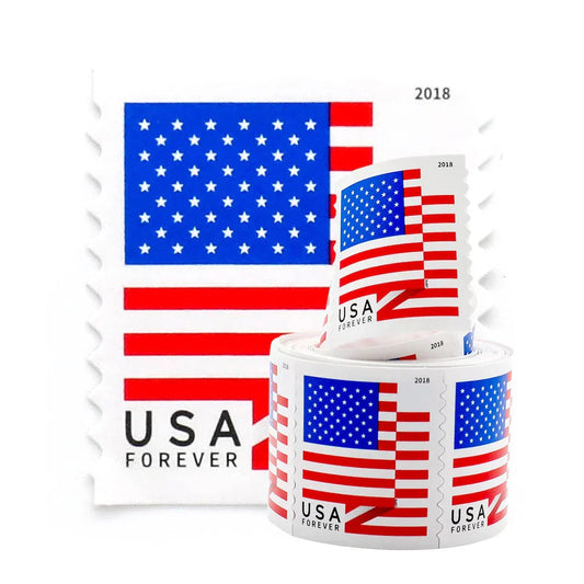 Limited Time Deal: $89.99 for 5 Rolls(500 Forever Stamps) – 2017/2018/2019/2022 Flag