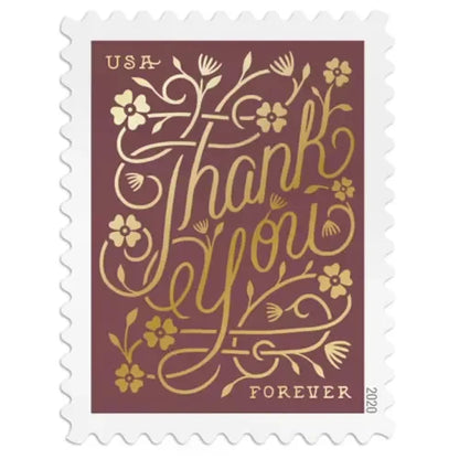 Thank You Forever First Class Postage Stamps