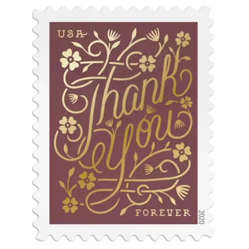 Thank You Forever First Class Postage Stamps
