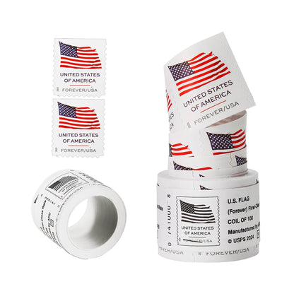 2025 US Flags Booklets / Rolls Forever First Class Postage Stamps