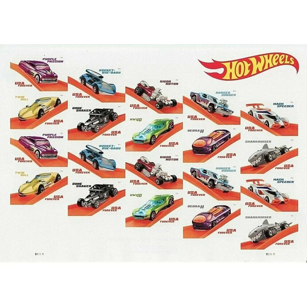 Hot Wheels Forever Stamps