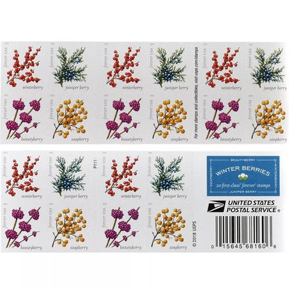 Winter Berries Forever Stamps
