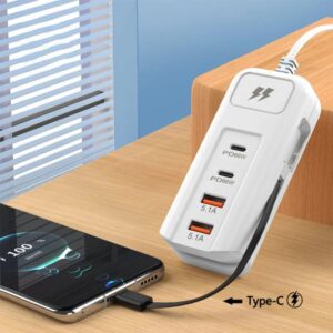 Lowest price of the year! ⏰ Multifunctional fast charger - 2PD + 2USB