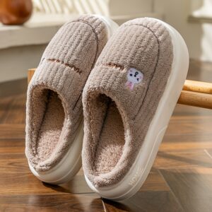 Solid Color Home Warm Slippers