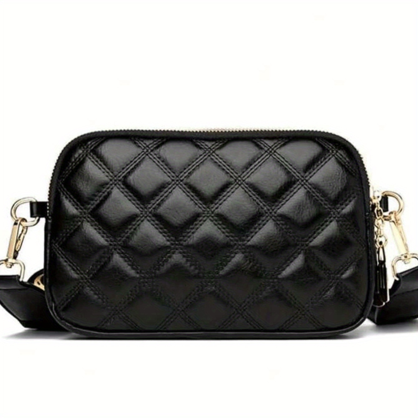 Retro Metallic Golden-Tone Hardware Bag with Golden - Image 2