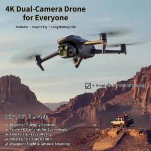 🚁 4K HD Camera Drone – Perfect for travel, photography, and gifting 📦