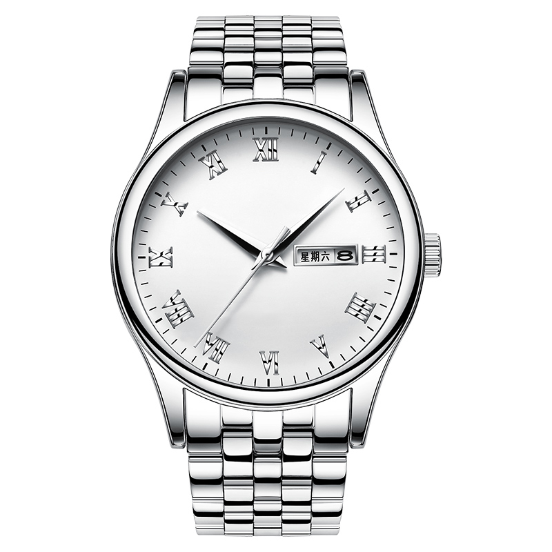 Gold Diamond Quartz Waterproof Luminous Business Men's Watch - Image 2