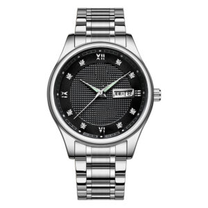 Waterproof stainless steel band quartz men's and women's watches