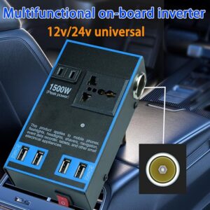 1500W Car Power Inverter 12V 24V To 220V