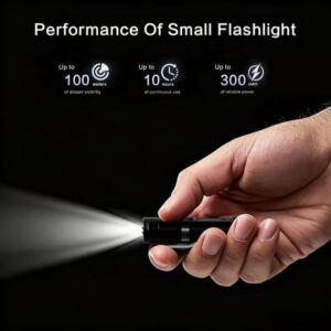 🔦Pocket Rechargeable EDC Flashlight: Mini Keychain Light with Fire Starter & Window Breaker